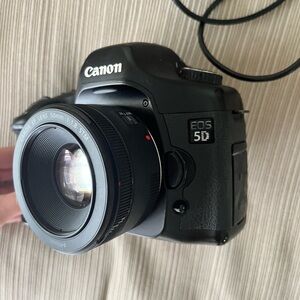 Canon 5D DSLR with 50mm 1.8 lens